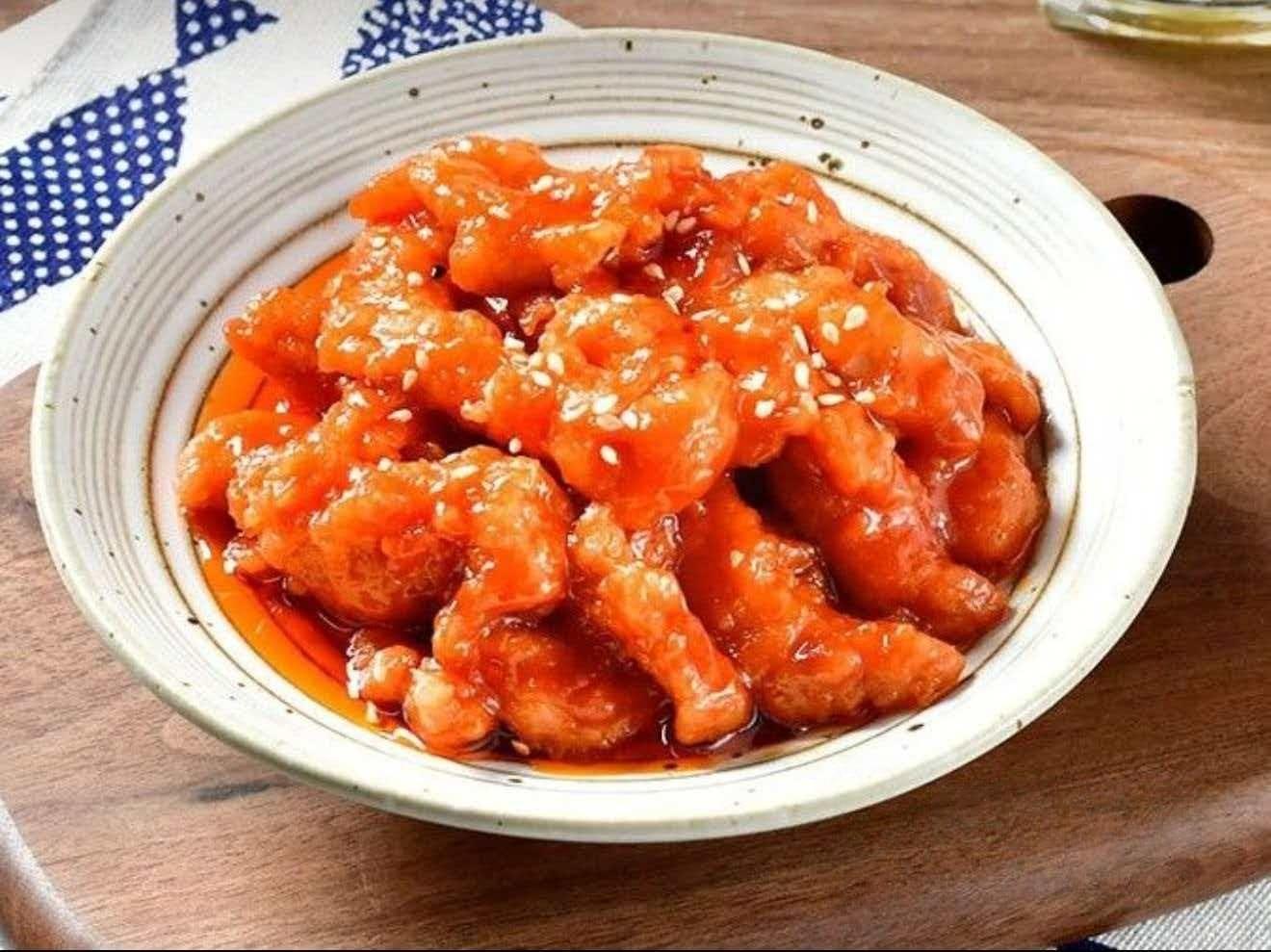 糖醋里脊盖饭